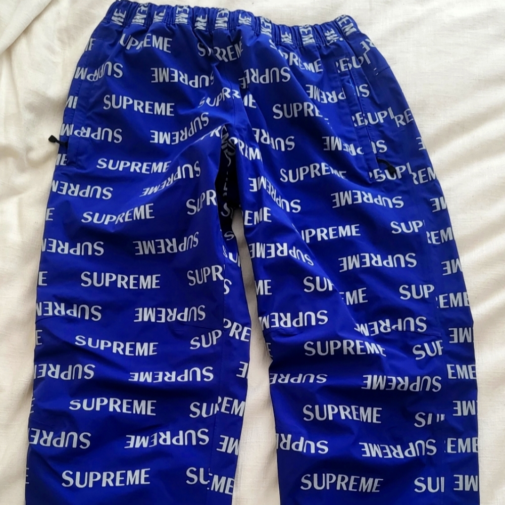 Rare Supreme snow pants blue